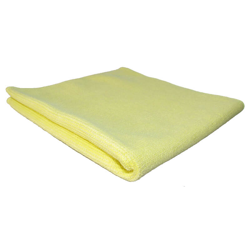 CHIFFONS MICROFIBRE TRICOT LUXE 40x40 JAUNE - Absorption, essuyage, lustrages